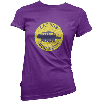 Cat Bus Stop T Shirt