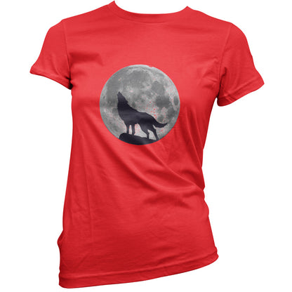 Wolf Moon Silhouette T Shirt