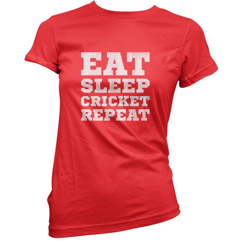 Eat Sleep Cricket Repeat T Shirt