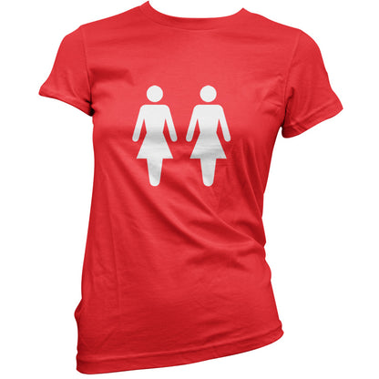 Woman's Toilet Sign T Shirt