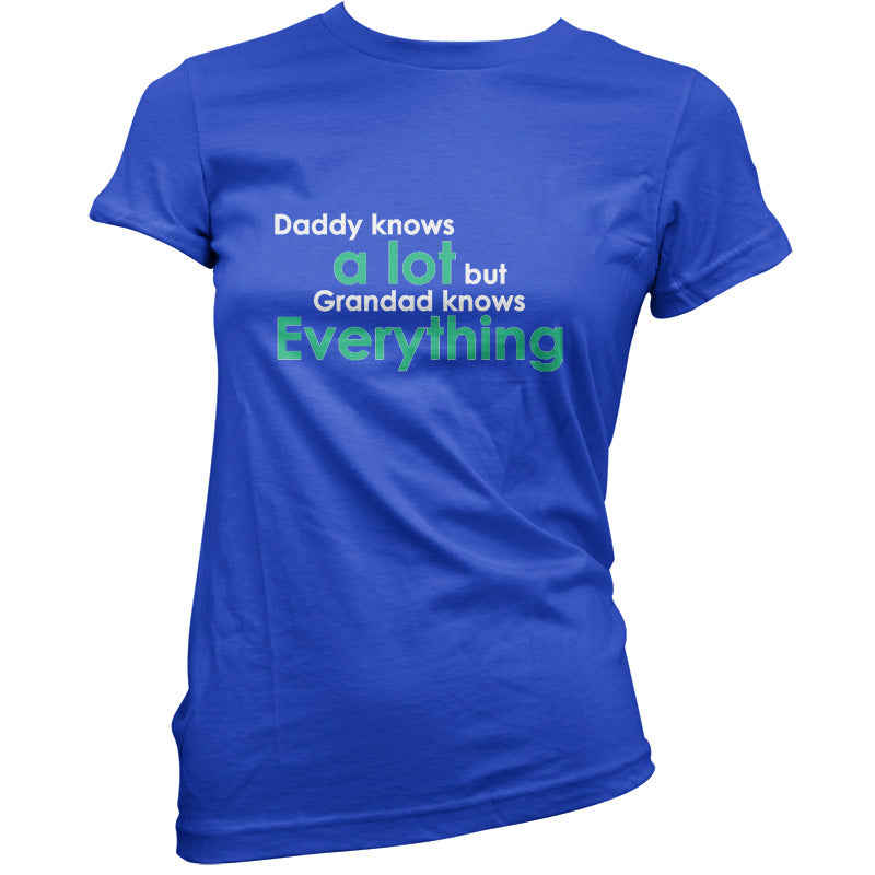 Daddy Knows A Lot Grandad Knows Everything T Shirt