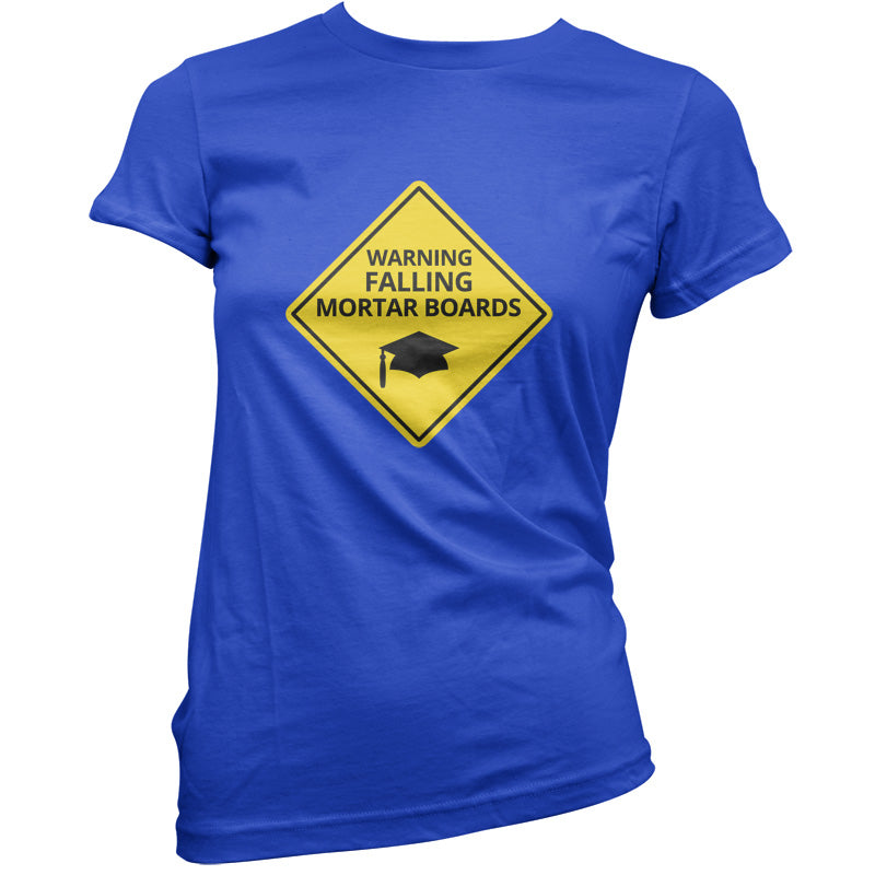 Warning Falling Mortar Boards T Shirt