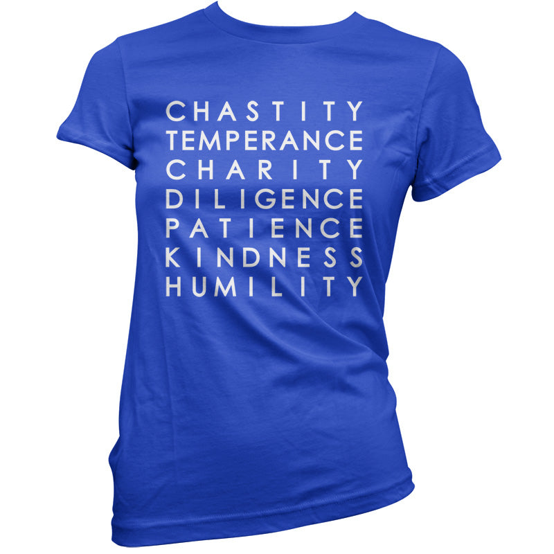 7 Catholic Virtues T Shirt