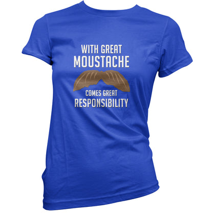 With Great Moustache T Shirt