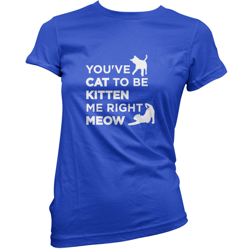 You've Cat To Be Kitten Me Right Meow T Shirt