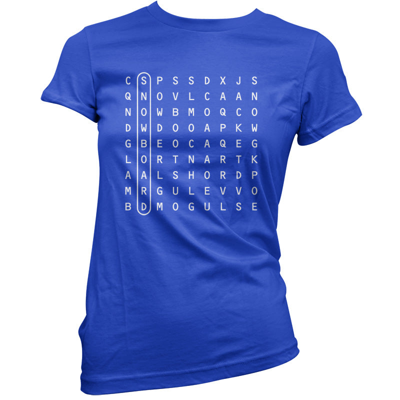 WordSearch Snowboarding T Shirt