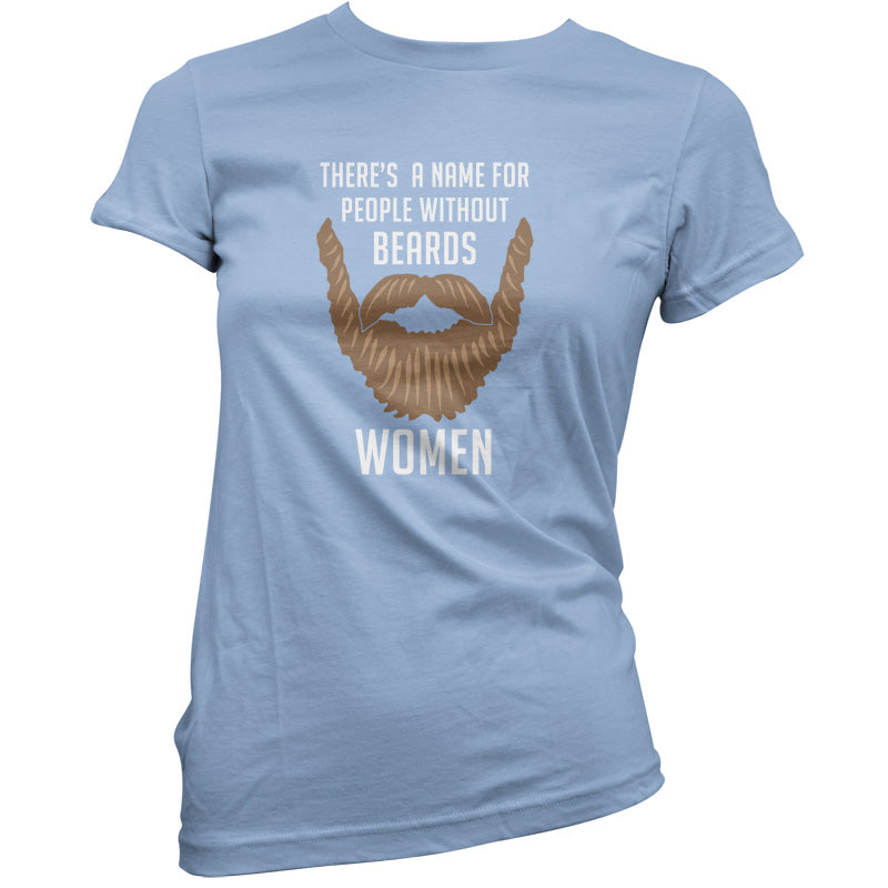 There's a Name For People Without Beards Women T Shirt