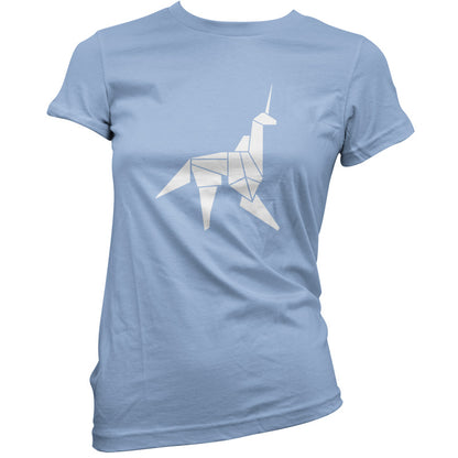 Origami Paper Unicorn T Shirt