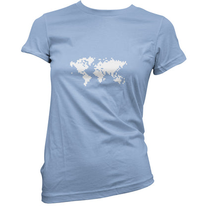 Square World Map T Shirt