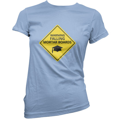 Warning Falling Mortar Boards T Shirt