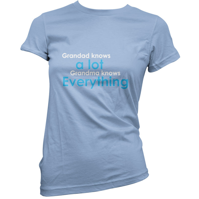 Grandad Knows A Lot, Grandma Knows Everything T Shirt