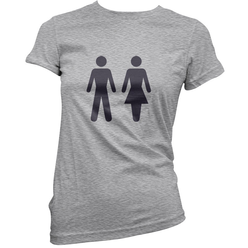 Man Woman Toilet Sign T Shirt