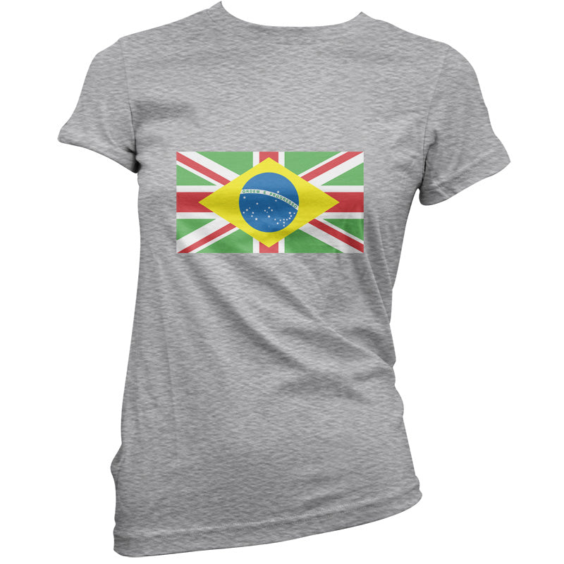 Brazil Union Jack Flag T Shirt