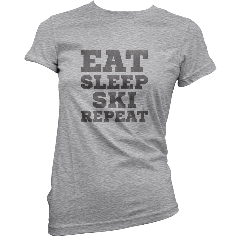 Eat Sleep Ski Repeat T Shirt