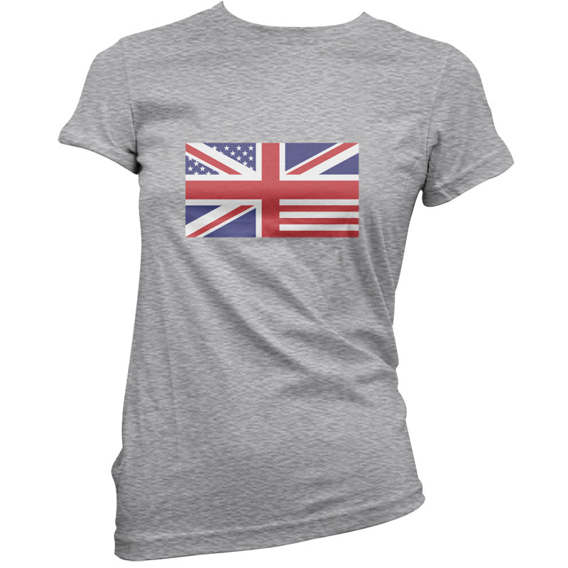 Union Jack US Flag T Shirt