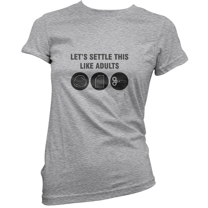 Let's Settle This Like Adults (Rock Paper Scissors) T Shirt