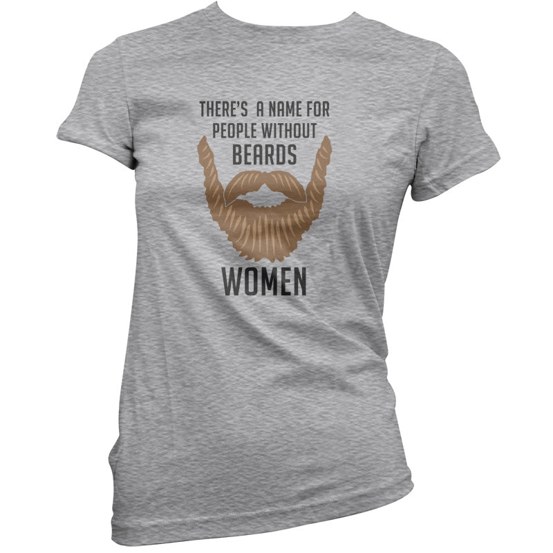 There's a Name For People Without Beards Women T Shirt