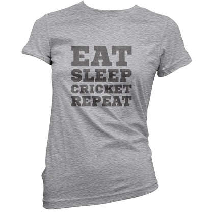 Eat Sleep Cricket Repeat T Shirt