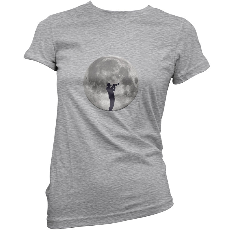 Trumpet Player Moon T Shirt