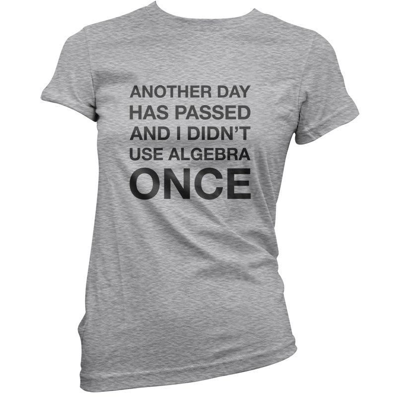 Another Day Has Passed And I Didn't Use Algebra Once T Shirt