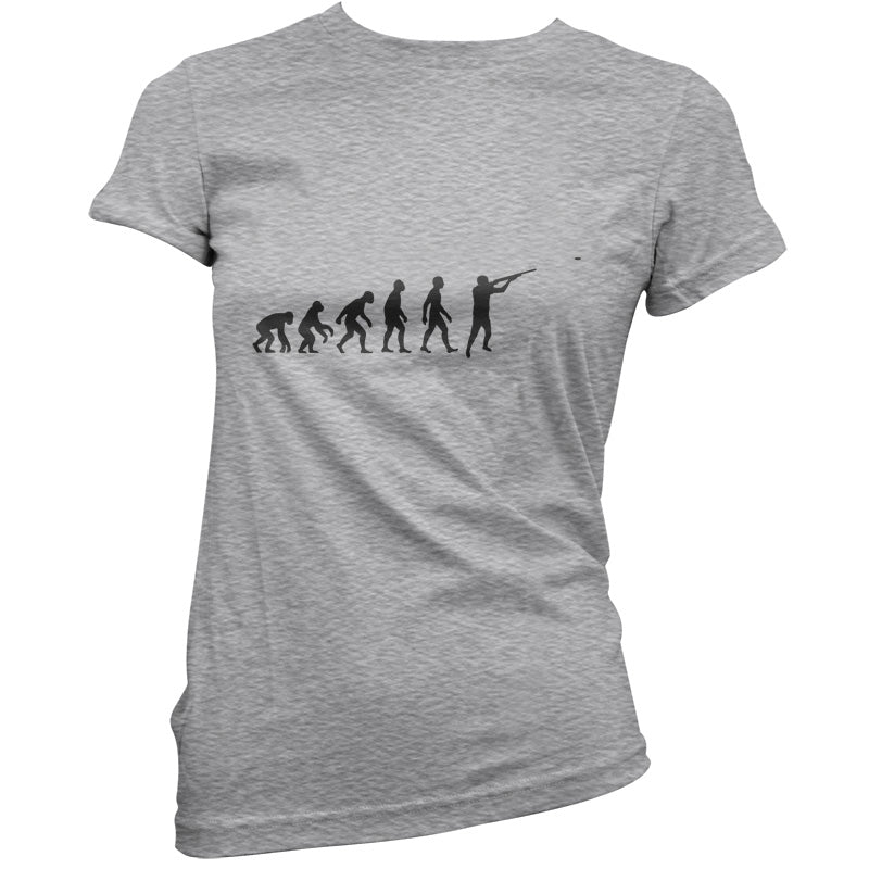 Evolution of Man Clay Pigeon Shooting T Shirt