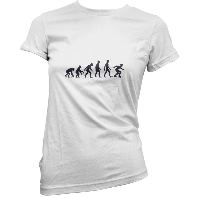 Evolution Of Man Roller Derby T Shirt