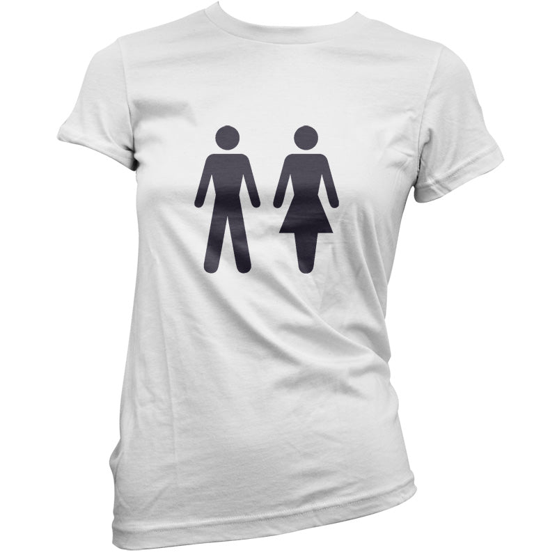 Man Woman Toilet Sign T Shirt