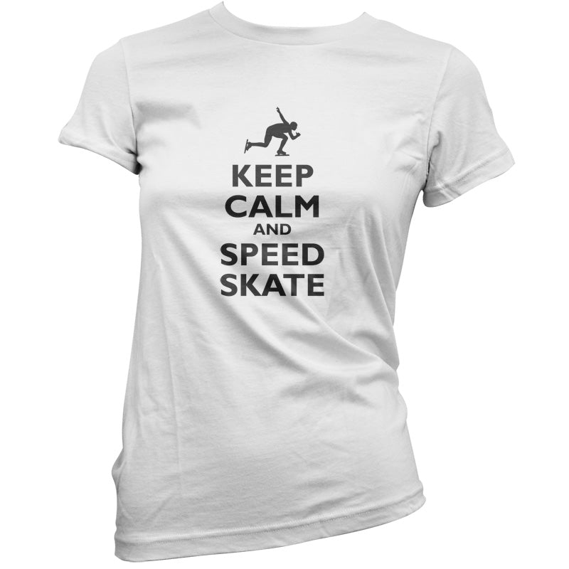 Keep Calm and Speed Skate T Shirt