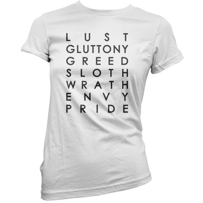 7 Deadly Sins T Shirt