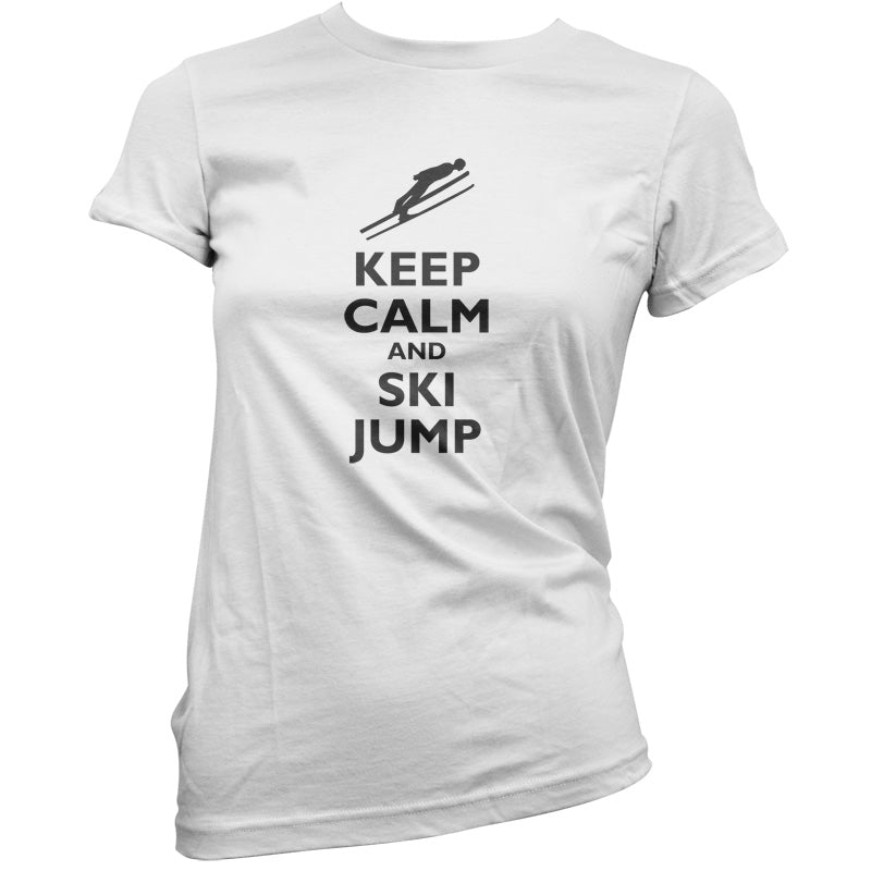 Keep Calm and Ski Jump T Shirt