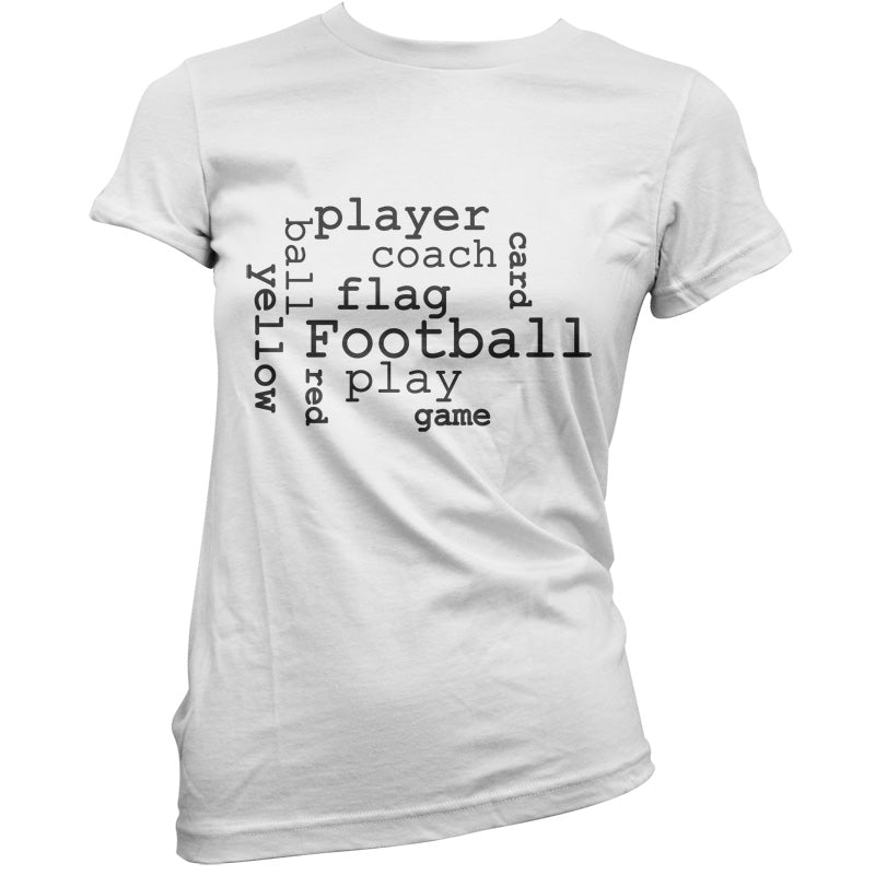 Football Word Cloud T Shirt