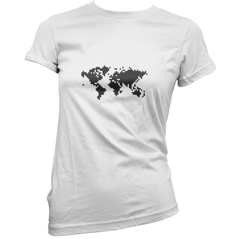 Square World Map T Shirt