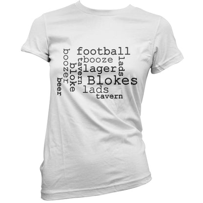 Blokes Word Cloud T Shirt