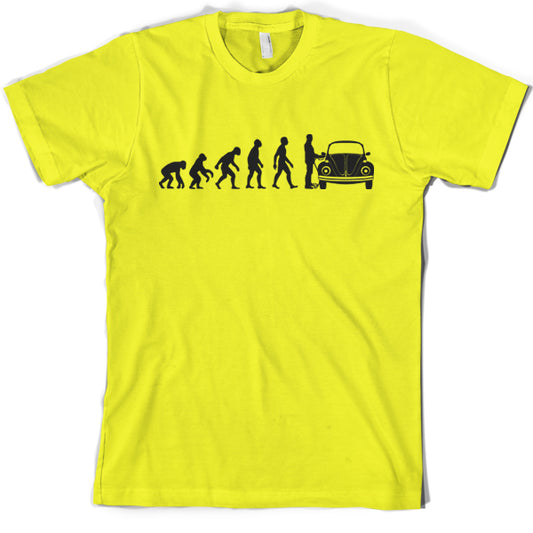 Evolution of Man Beetle Owner T Shirt