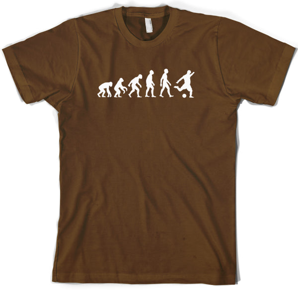 Evolution of Man Football T Shirt