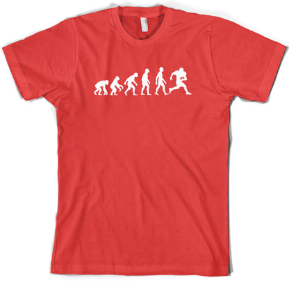 Evolution of Man American Football T Shirt