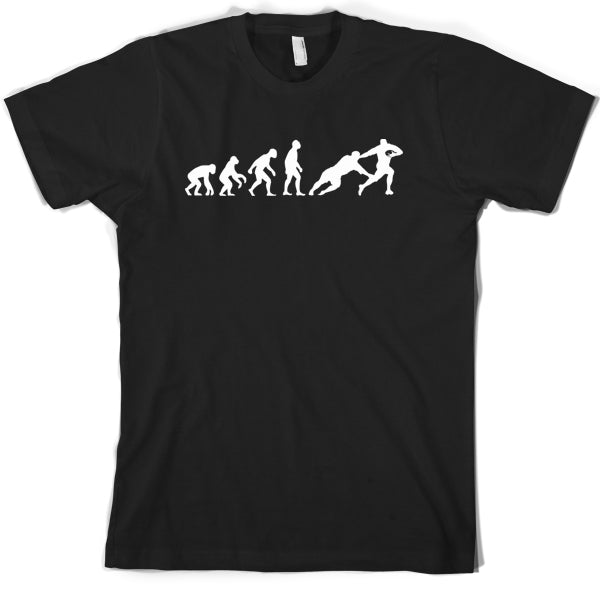 Evolution of Man Rugby T Shirt