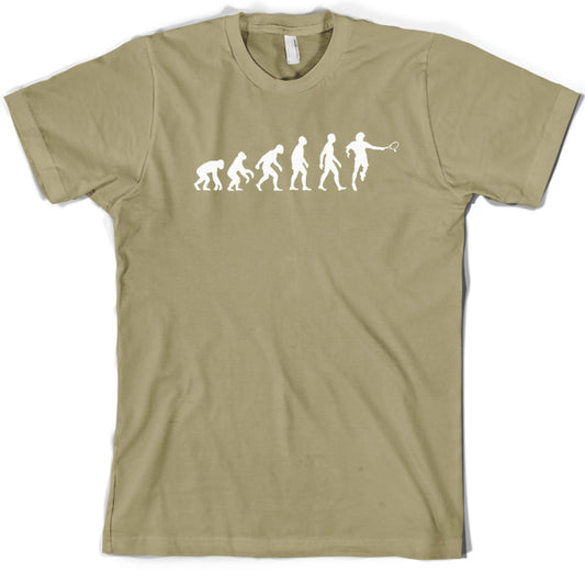 Evolution of Man Tennis T Shirt