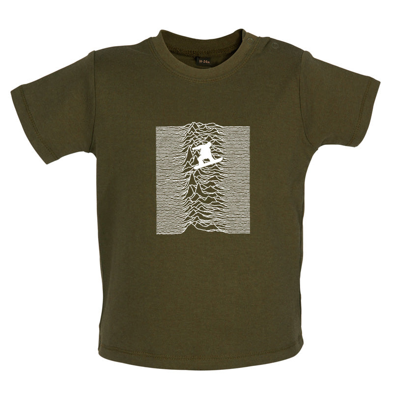 Unknown Pleasures Of Snowboard Baby T Shirt