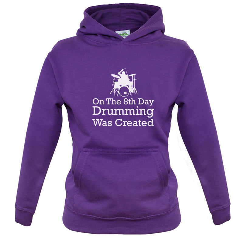 On The 8th Day Drumming Was Created Kids T Shirt