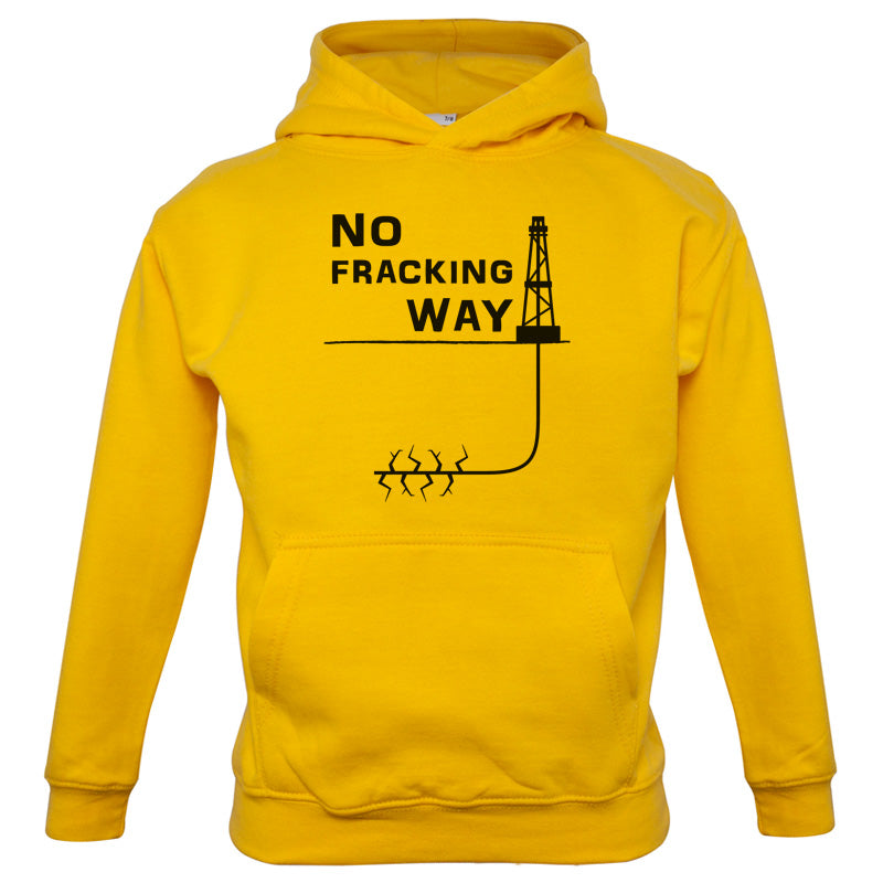 No Fracking Way Kids T Shirt