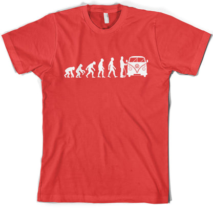 Evolution of Man Split Screen Camper T Shirt