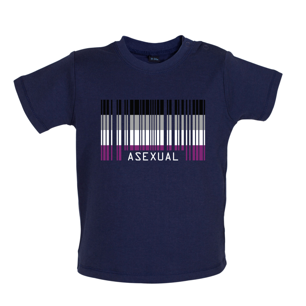 LGBT Barcode Flags - Asexual Baby T Shirt