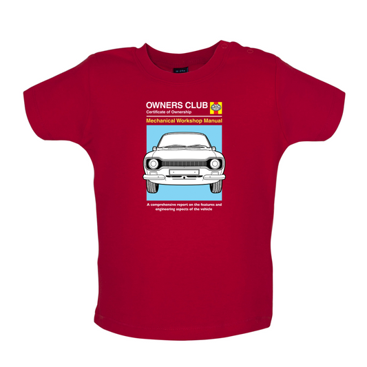 Car Owners Manual Ford Escort Baby T Shirt